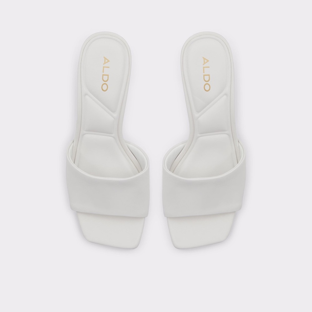 SOLD | ALDO | Vidish | White Mule - Block heel